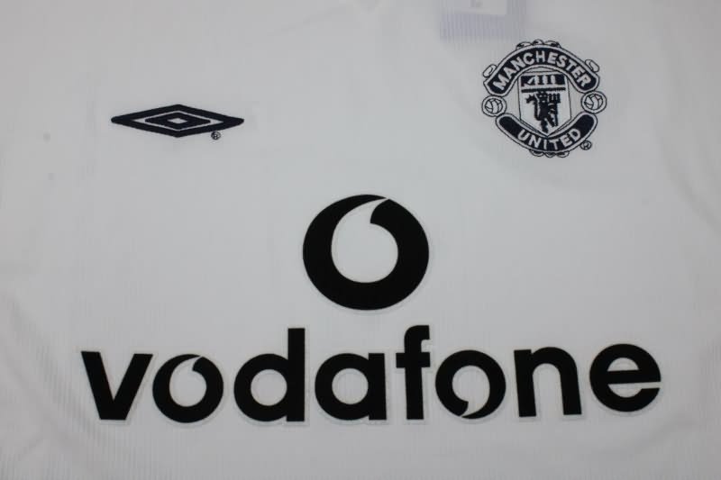 AAA(Thailand) Manchester United 1999/00 Away Long Slevee Retro Soccer Jersey
