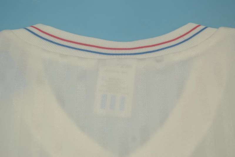 AAA(Thailand) Marseilles 1990/91 Home Retro Soccer Jersey(L/S)