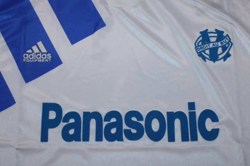 AAA(Thailand) Marseilles 1991/92 Home Retro Soccer Jersey