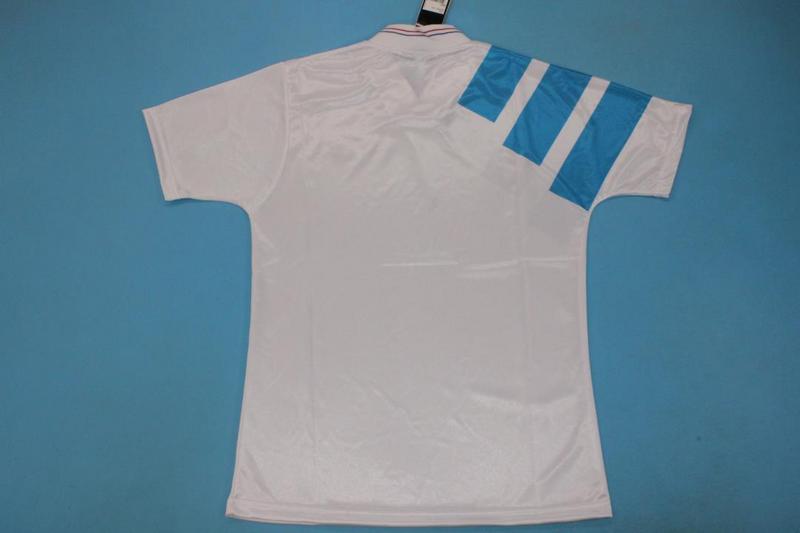 AAA(Thailand) Marseilles 1992/93 Home Retro Soccer Jersey