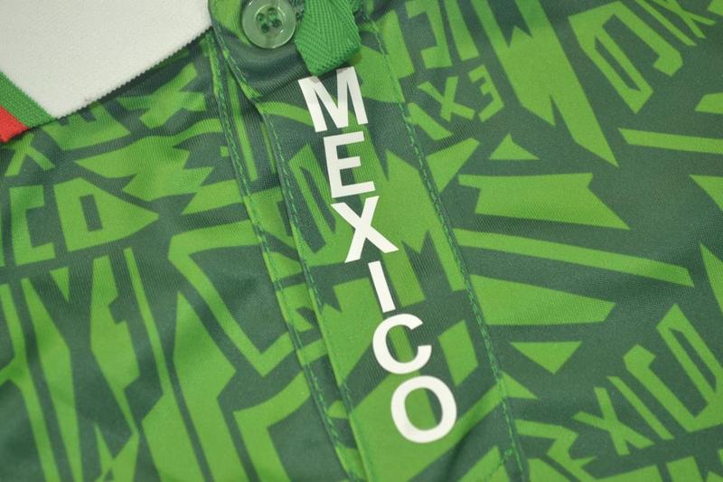 AAA(Thailand) Mexico 1994 Home Retro soccer Jersey