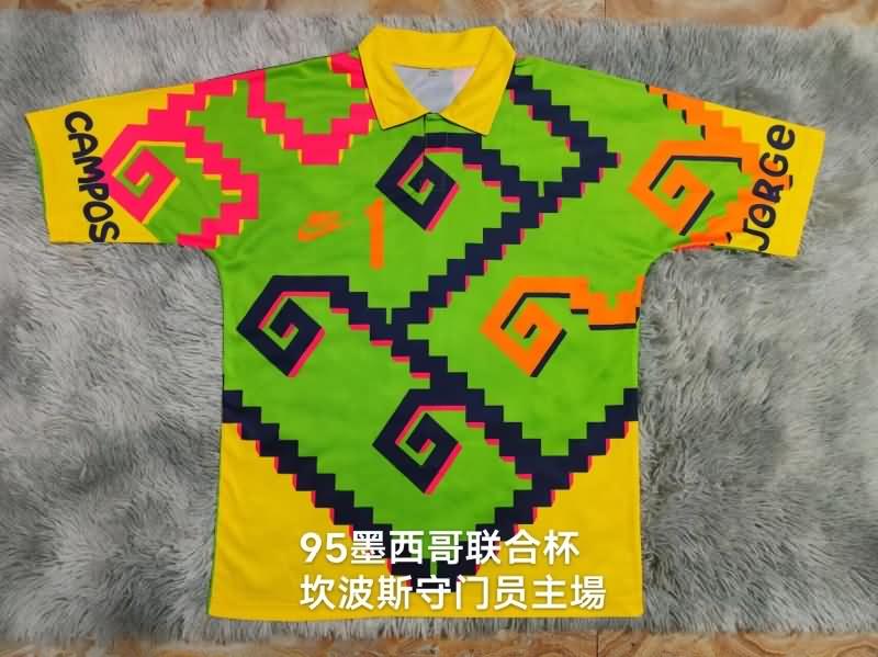 AAA(Thailand) Mexico 1995 Goalkeeper Retro Soccer Jersey 02