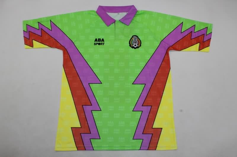 AAA(Thailand) Mexico 1995 Goalkeeper Retro Soccer Jersey 03