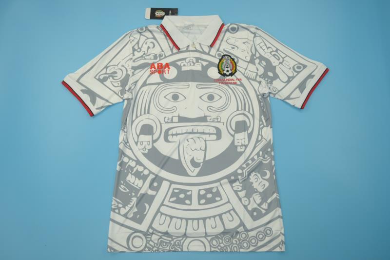 AAA(Thailand) Mexico 1998 Away Retro soccer Jersey