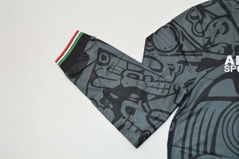 AAA(Thailand) Mexico 1998 Black Retro Long Sleeve Soccer Jersey