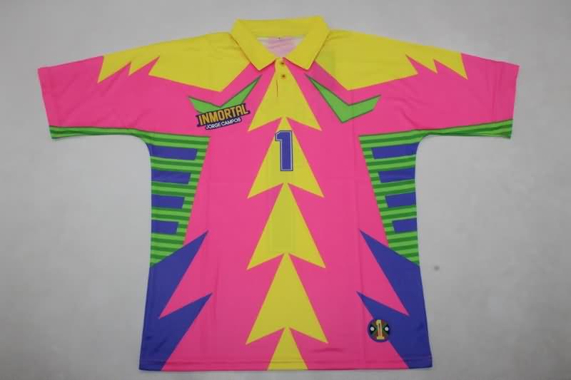 AAA(Thailand) Mexico 1998 Goalkeeper Pink Retro Soccer Jersey