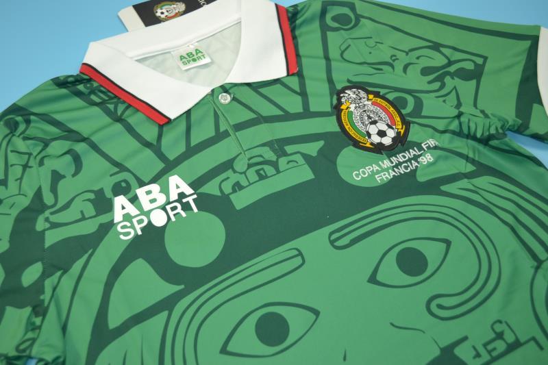 AAA(Thailand) Mexico 1998 Home Retro soccer Jersey