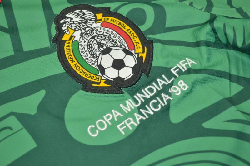 AAA(Thailand) Mexico 1998 Home Retro soccer Jersey