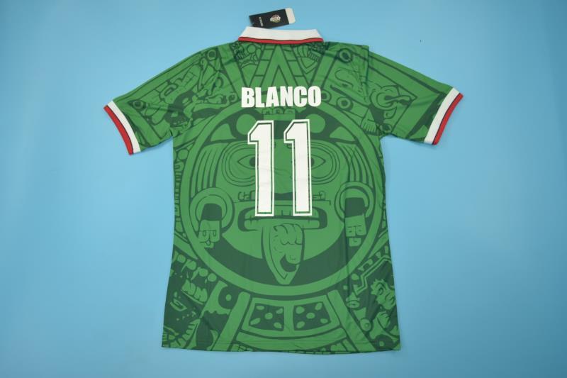 AAA(Thailand) Mexico 1998 Home Retro soccer Jersey