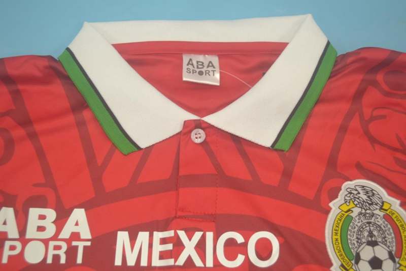 AAA(Thailand) Mexico 1998 Red Retro soccer Jersey