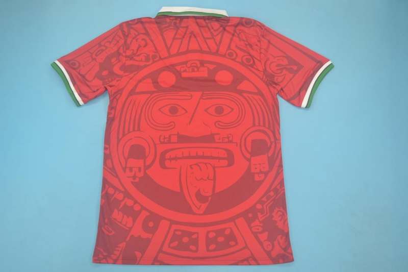 AAA(Thailand) Mexico 1998 Red Retro soccer Jersey