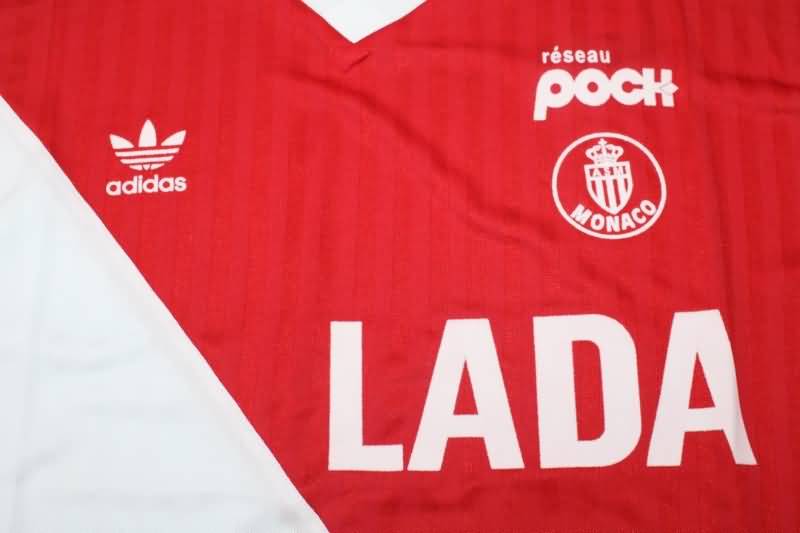 AAA(Thailand) Monaco 1990/91 Retro Home Soccer Jersey