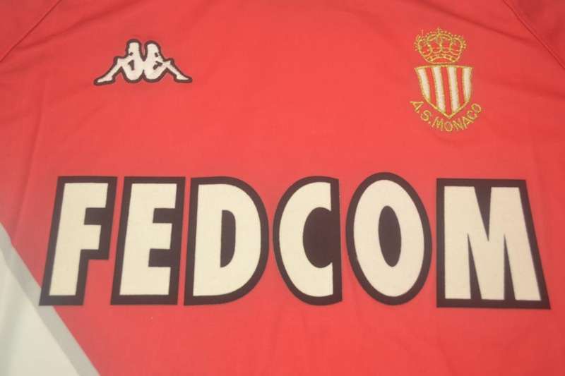 AAA(Thailand) Monaco 1999/00 Retro Home Soccer Jersey