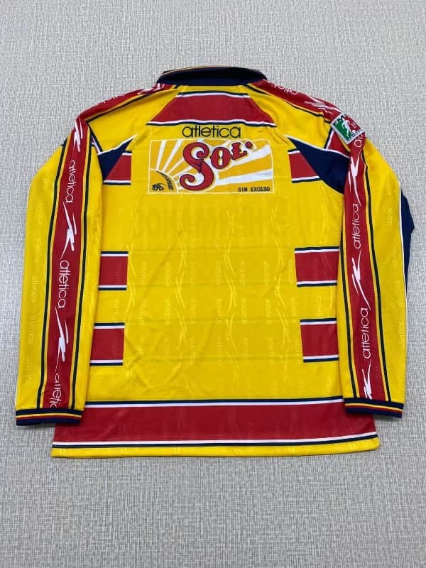 AAA(Thailand) Morelia 1999/00 Home Long Sleeve Retro Soccer Jersey