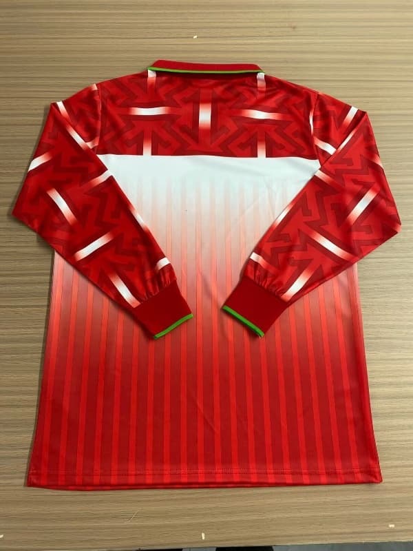 AAA(Thailand) Morocco 1994/95 Home Retro Long Sleeve Soccer Jersey