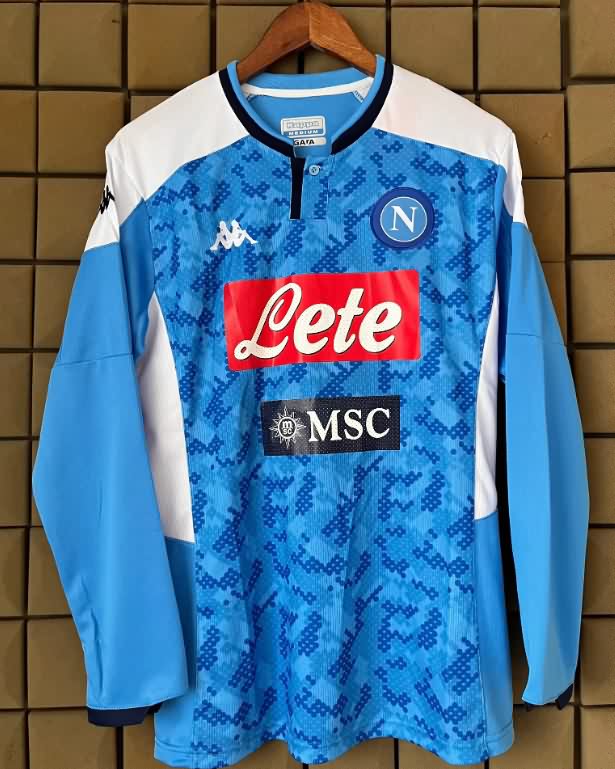 AAA(Thailand) Napoli 2019/20 Home Long Sleeve Retro Soccer Jersey
