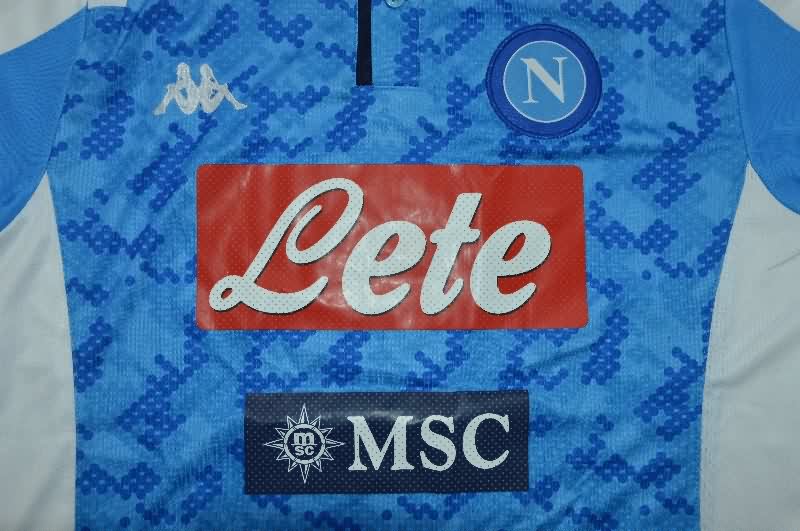 AAA(Thailand) Napoli 2019/20 Home Long Sleeve Retro Soccer Jersey