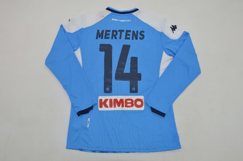 AAA(Thailand) Napoli 2019/20 Home Long Sleeve Retro Soccer Jersey