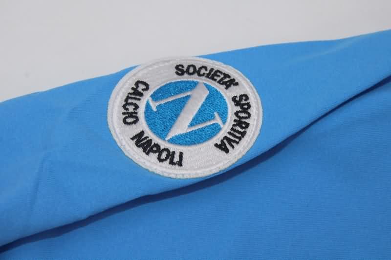 AAA(Thailand) Napoli 1987/88 Home Long Sleeve Retro Soccer Jersey