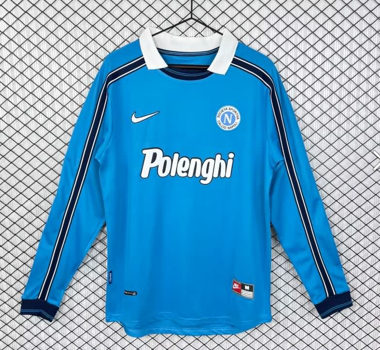 AAA(Thailand) Napoli 1998/99 Home Retro Long Sleeve Soccer Jersey