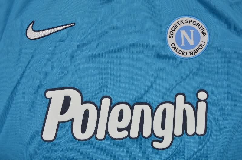 AAA(Thailand) Napoli 1998/99 Home Retro Long Sleeve Soccer Jersey