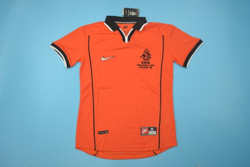 AAA(Thailand) Netherlands 1998 Home Retro Soccer Jersey