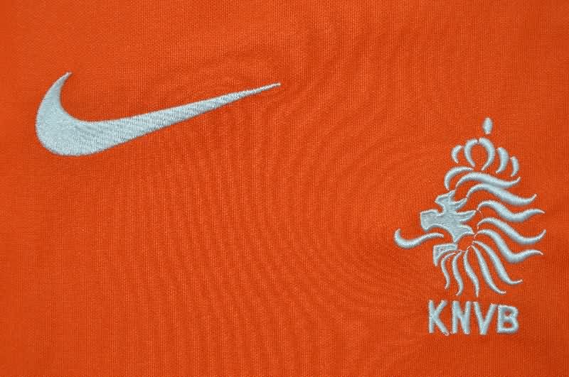 AAA(Thailand) Netherlands 2004 Home Retro Long Sleeve Soccer Jersey