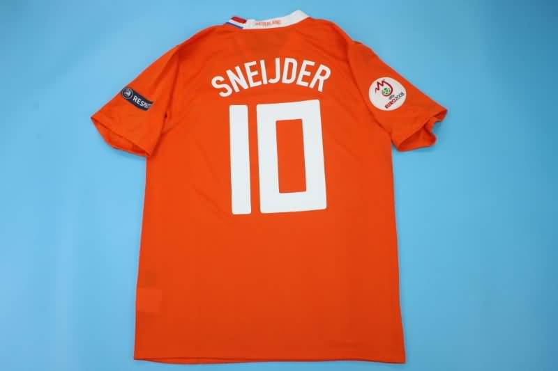 AAA(Thailand) Netherlands 2008 Home Retro Soccer Jersey