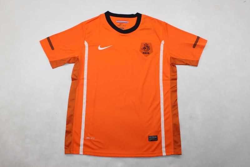 AAA(Thailand) Netherlands 2010 Home Retro Soccer Jersey