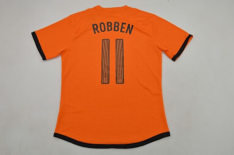 AAA(Thailand) Netherlands 2012 Home Retro Soccer Jersey
