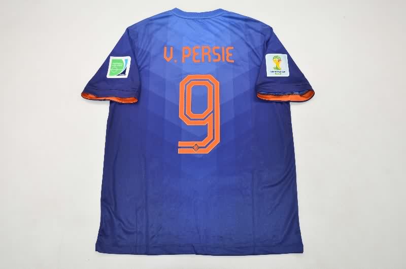 AAA(Thailand) Netherlands 2014 Away Retro Soccer Jersey