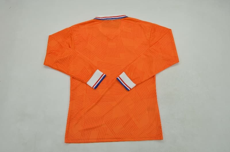 AAA(Thailand) Netherlands 1991/93 Home Retro Long Sleeve Soccer Jersey