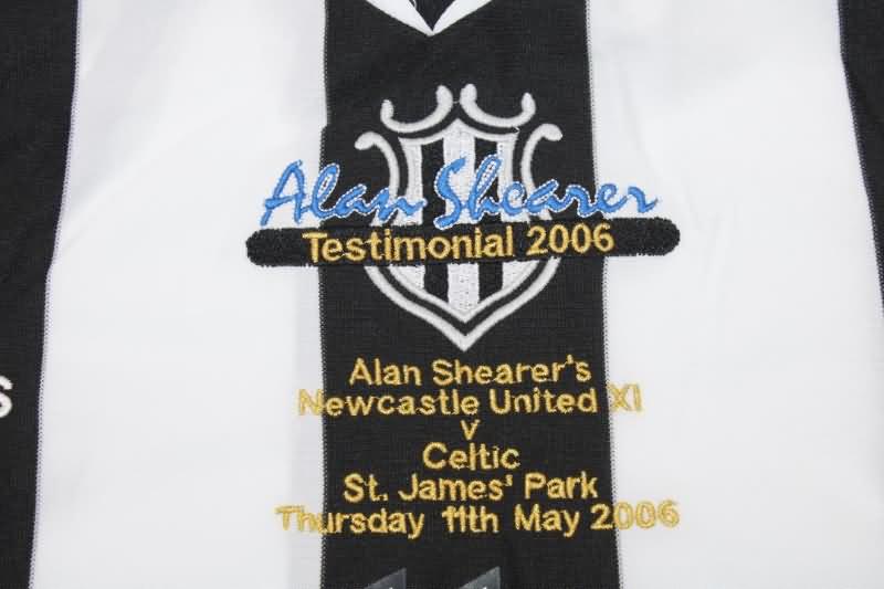 AAA(Thailand) Newcastle United 2006 SHEARER Testimonial Retro Soccer Jersey