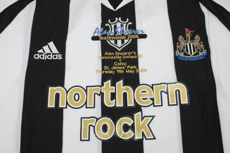 AAA(Thailand) Newcastle United 2006 SHEARER Testimonial Retro Soccer Jersey