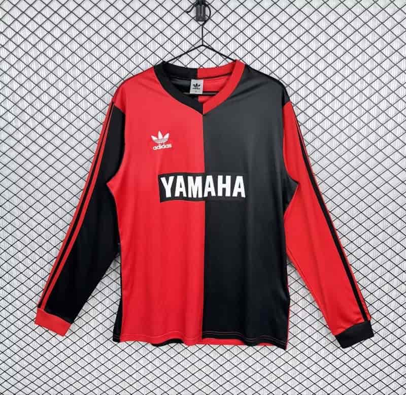 AAA(Thailand) Newells Old Boy 1991/93 Home Retro Long Sleeve Soccer Jersey