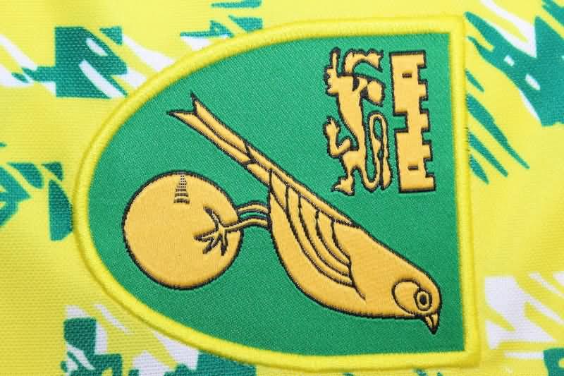 AAA(Thailand) Norwich 1992/94 Home Retro Soccer Jersey