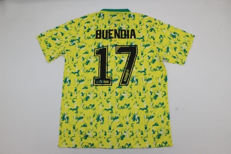 AAA(Thailand) Norwich 1992/94 Home Retro Soccer Jersey