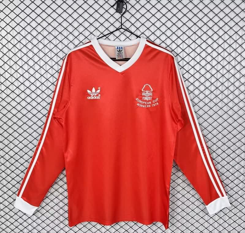 AAA(Thailand) Nottingham Forest 1979 Home Retro Long Sleeve Soccer Jersey AAA(Thailand) Nottingham Forest 1979 Home Retro Long Sleeve Soccer Jersey