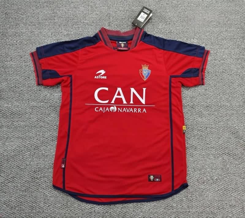 AAA(Thailand) Osasuna 2000/01 Home Retro Soccer Jersey AAA(Thailand) Osasuna 2000/01 Home Retro Soccer Jersey