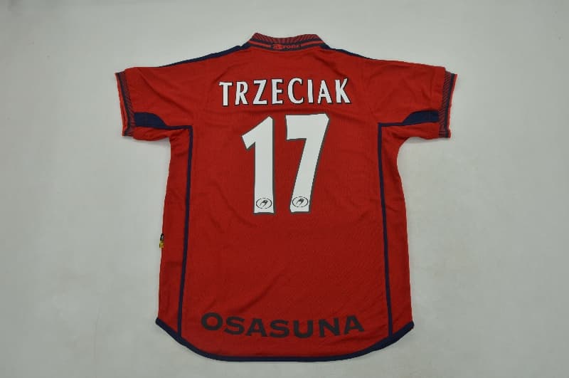 AAA(Thailand) Osasuna 2000/01 Home Retro Soccer Jersey