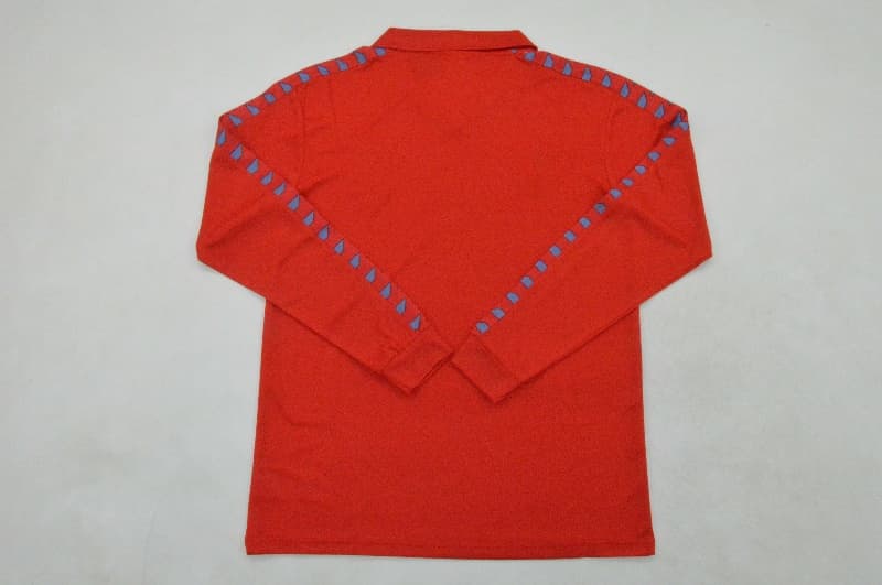 AAA(Thailand) Osasuna 1983/84 Home Retro Long Sleeve Soccer Jersey