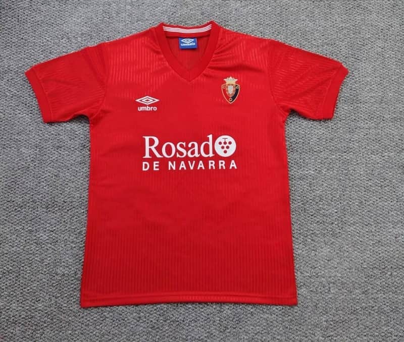 AAA(Thailand) Osasuna 1987/88 Home Retro Soccer Jersey