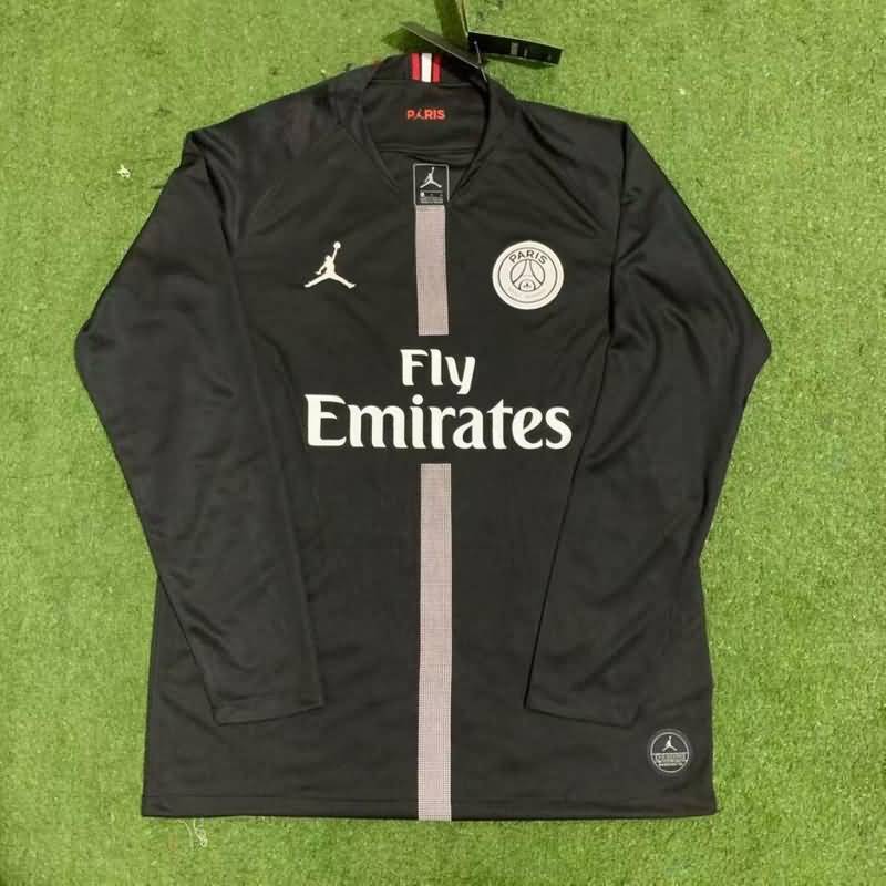 AAA(Thailand) Paris St German 2018/19 AJ Black Retro Soccer Jersey(L/S)