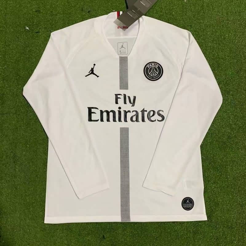 AAA(Thailand) Paris St German 2018/19 AJ White Retro Soccer Jersey(L/S)