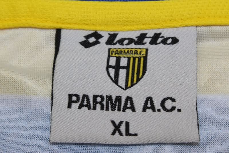 AAA(Thailand) Parma 1998/99 Home Retro Long Sleeve Soccer Jersey