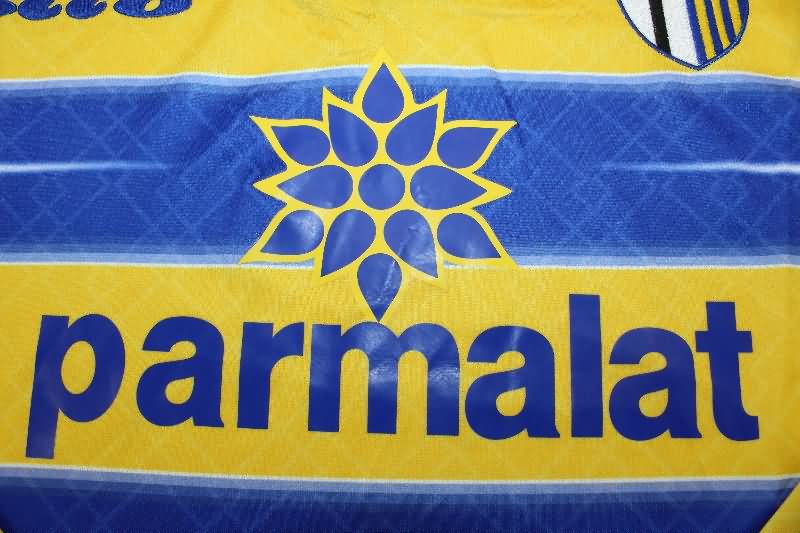 AAA(Thailand) Parma 1998/99 Home Retro Long Sleeve Soccer Jersey