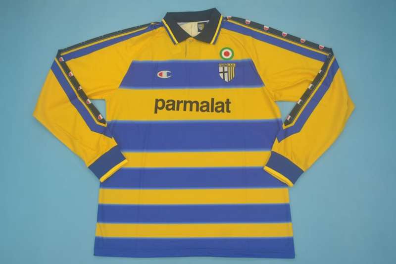 AAA(Thailand) Parma 1999/00 Home Retro Soccer Jersey(L/S)