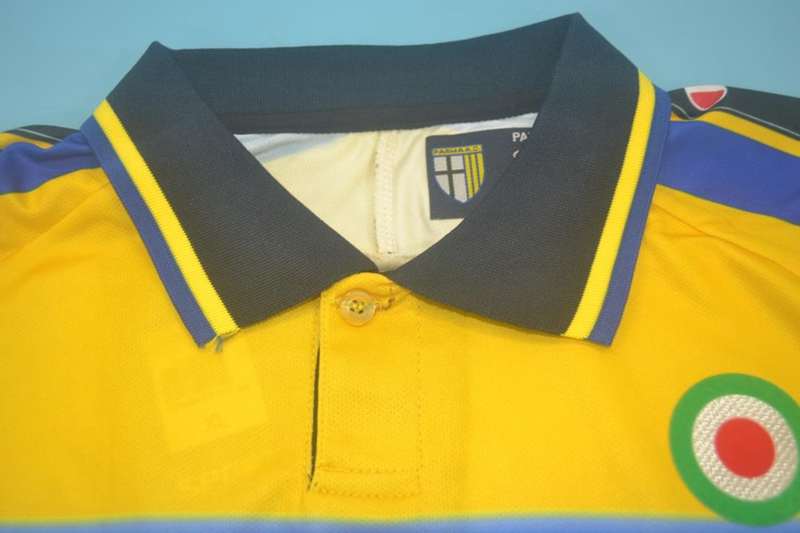 AAA(Thailand) Parma 1999/00 Home Retro Soccer Jersey(L/S)