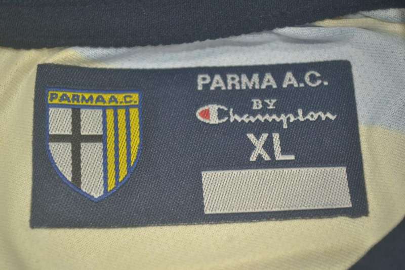 AAA(Thailand) Parma 1999/00 Home Retro Soccer Jersey(L/S)