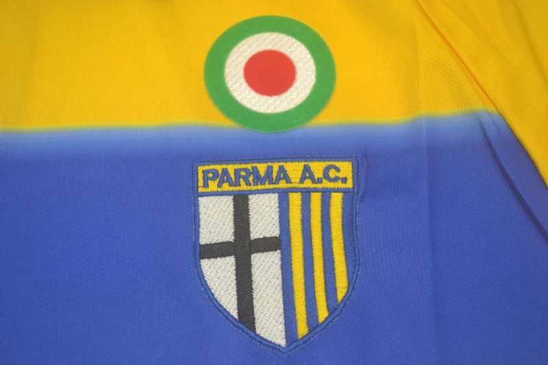 AAA(Thailand) Parma 1999/00 Home Retro Soccer Jersey(L/S)